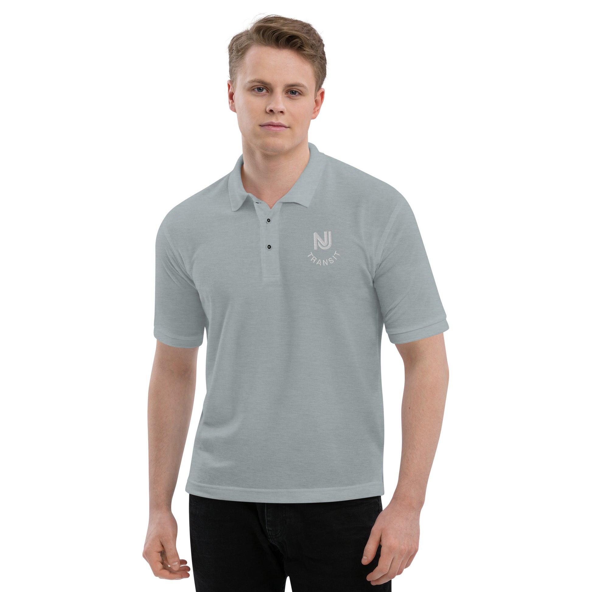 NJ Transit Men's Premium Polo - Broken Knuckle Apparel