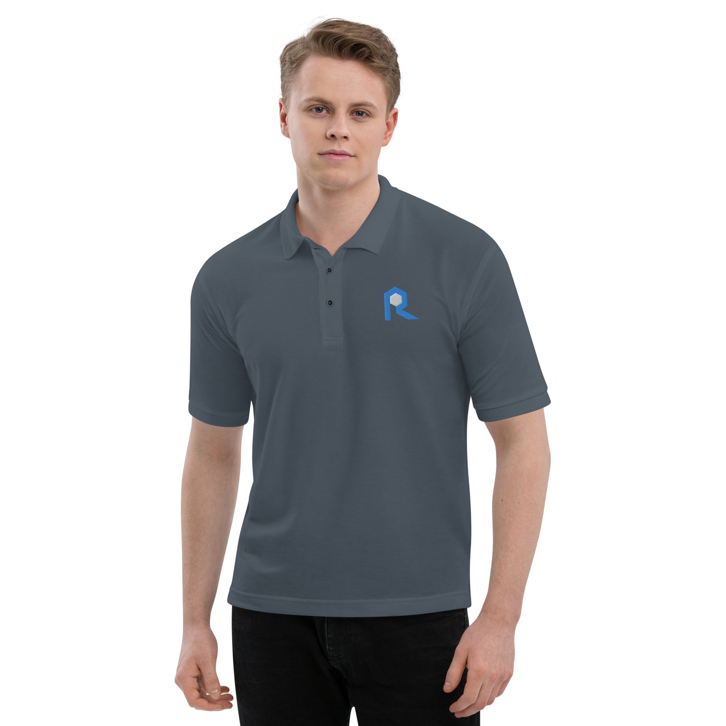 The Rock Route Men's Premium Polo - Broken Knuckle Apparel