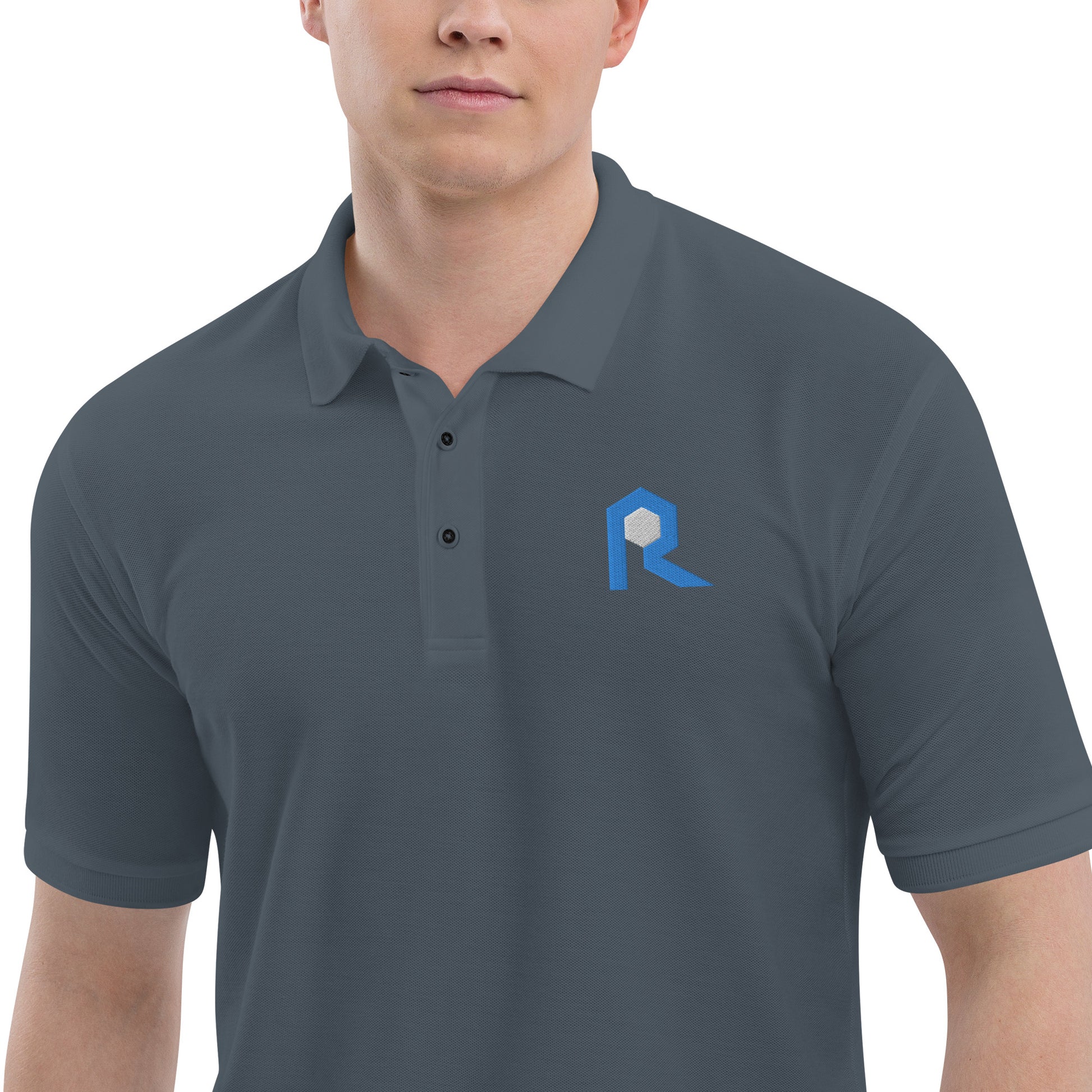 The Rock Route Men's Premium Polo - Broken Knuckle Apparel