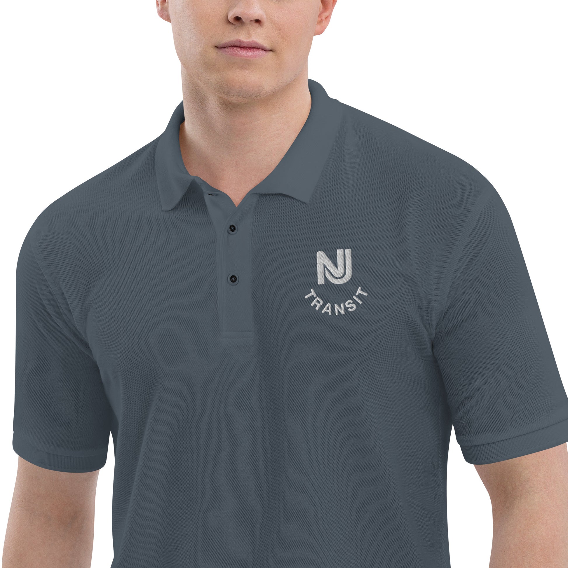 NJ Transit Men's Premium Polo - Broken Knuckle Apparel