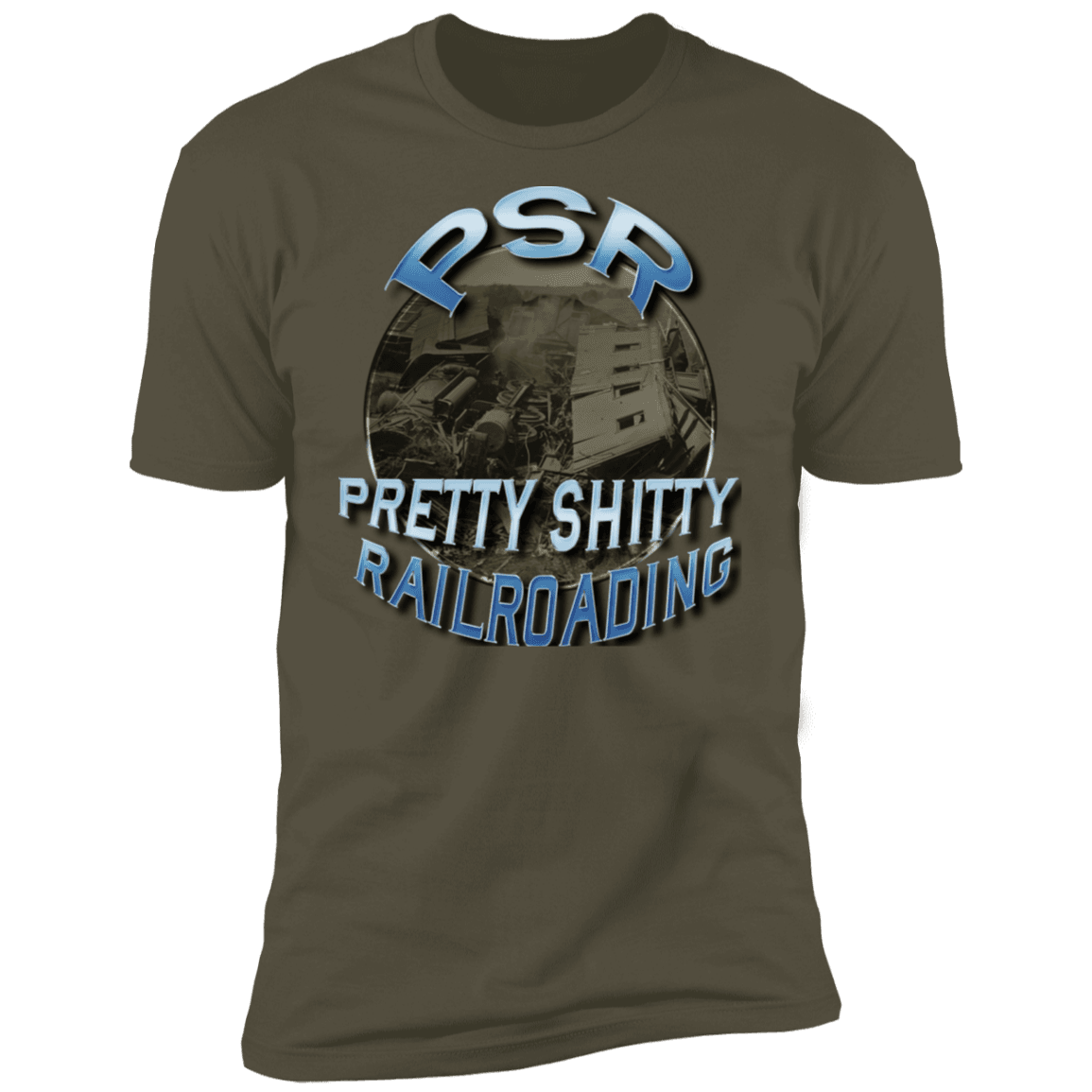 PSR = Pretty Sh*tty Railroading Men's Premium T-Shirt - Broken Knuckle Apparel