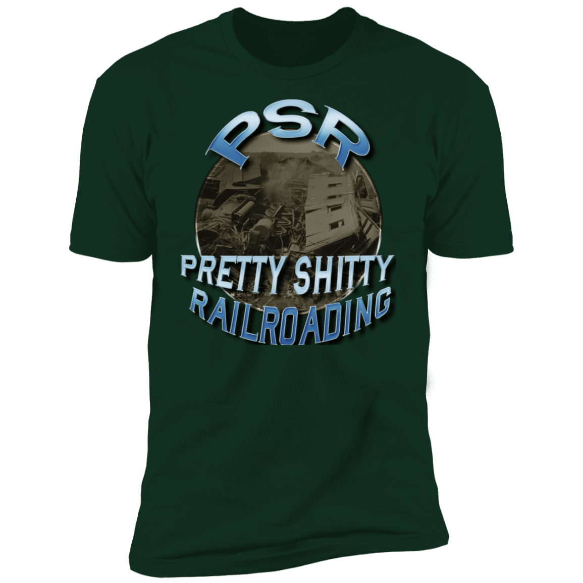 PSR = Pretty Sh*tty Railroading Men's Premium T-Shirt - Broken Knuckle Apparel