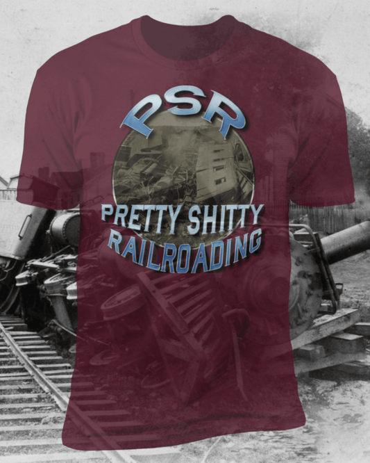 PSR = Pretty Sh*tty Railroading Men's Premium T-Shirt - Broken Knuckle Apparel