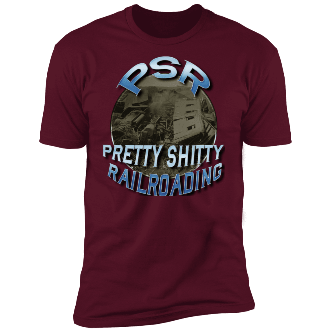 PSR = Pretty Sh*tty Railroading Men's Premium T-Shirt - Broken Knuckle Apparel