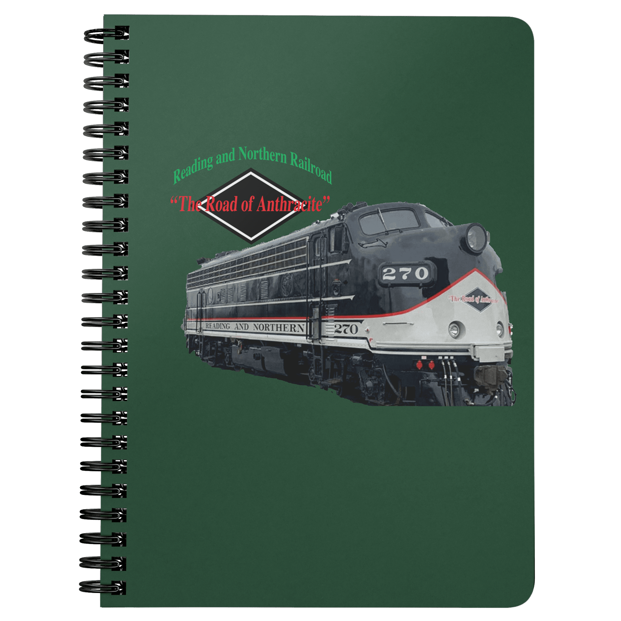 Reading Blue Mountain & Northern [RBM&N] Railroad Logo Spiralbound Not ...