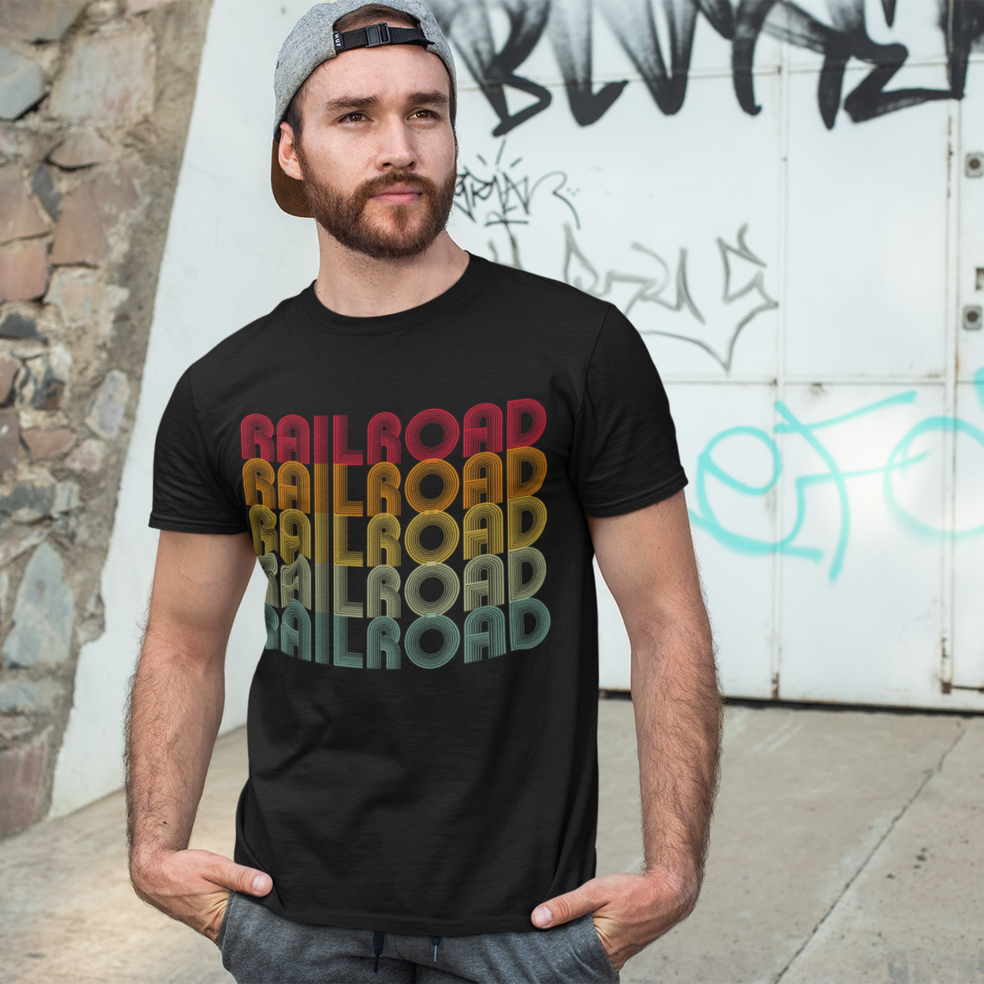 Railroad Heavyweight Classic T-Shirt - Broken Knuckle Apparel