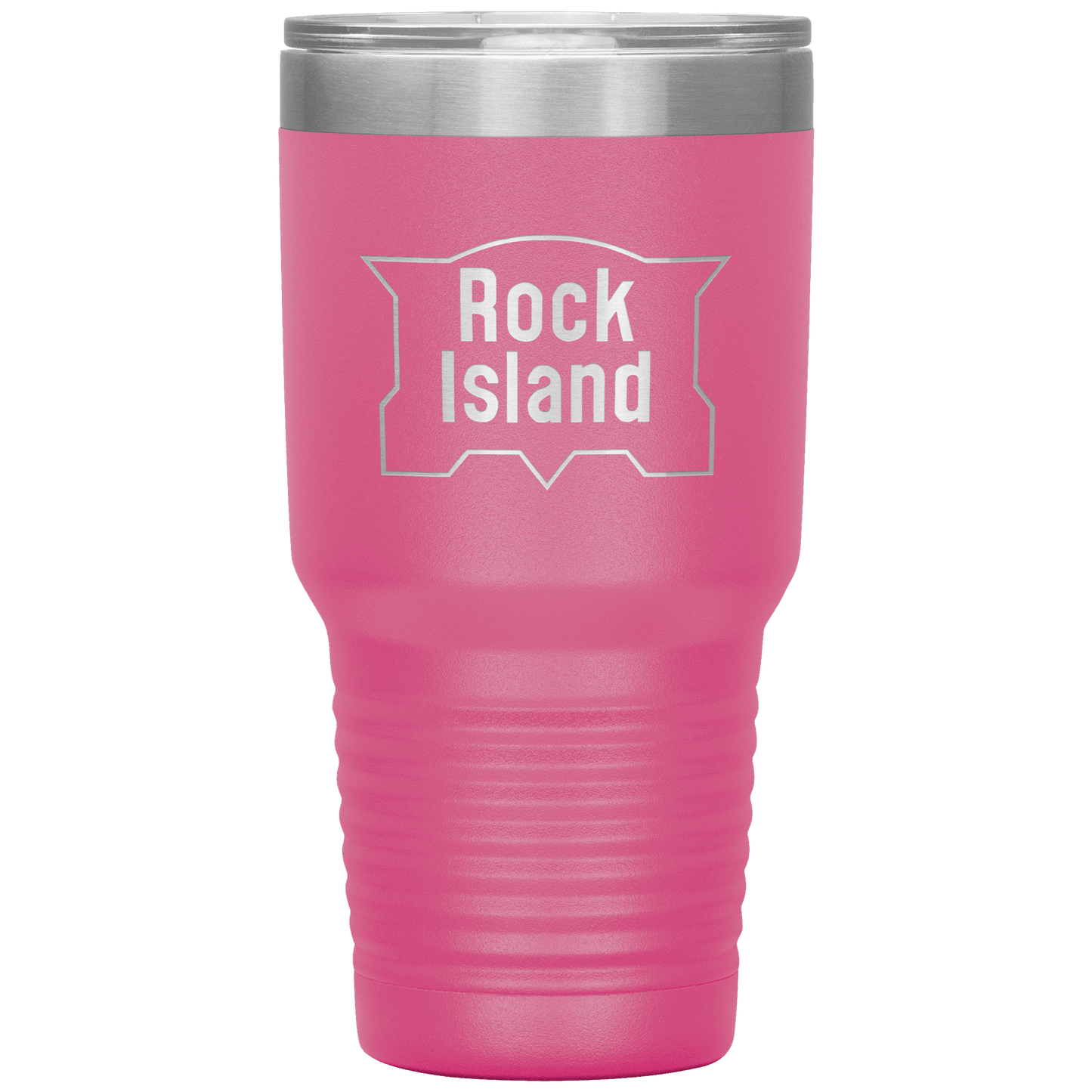 Rock Island Railroad Vintage Logo 30oz Vacuum Tumbler - Broken Knuckle Apparel