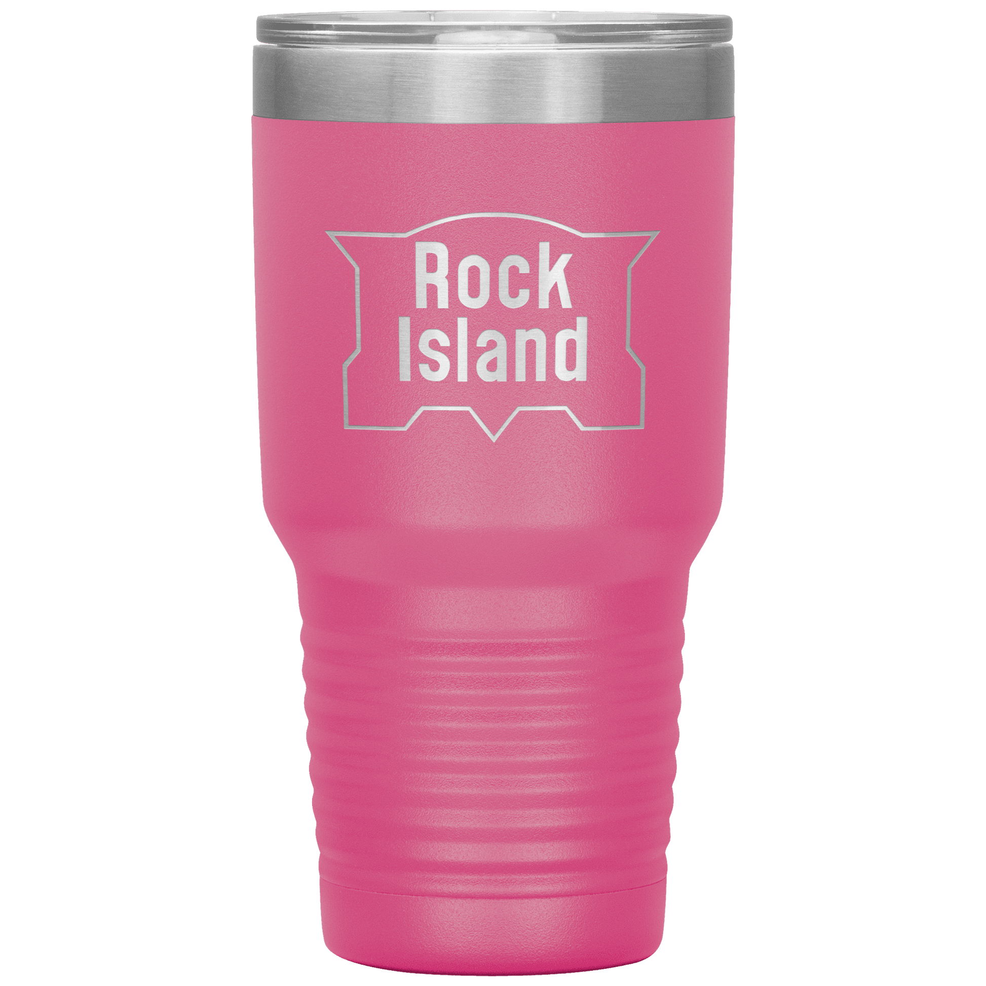 Rock Island Railroad Vintage Logo 30oz Vacuum Tumbler - Broken Knuckle Apparel
