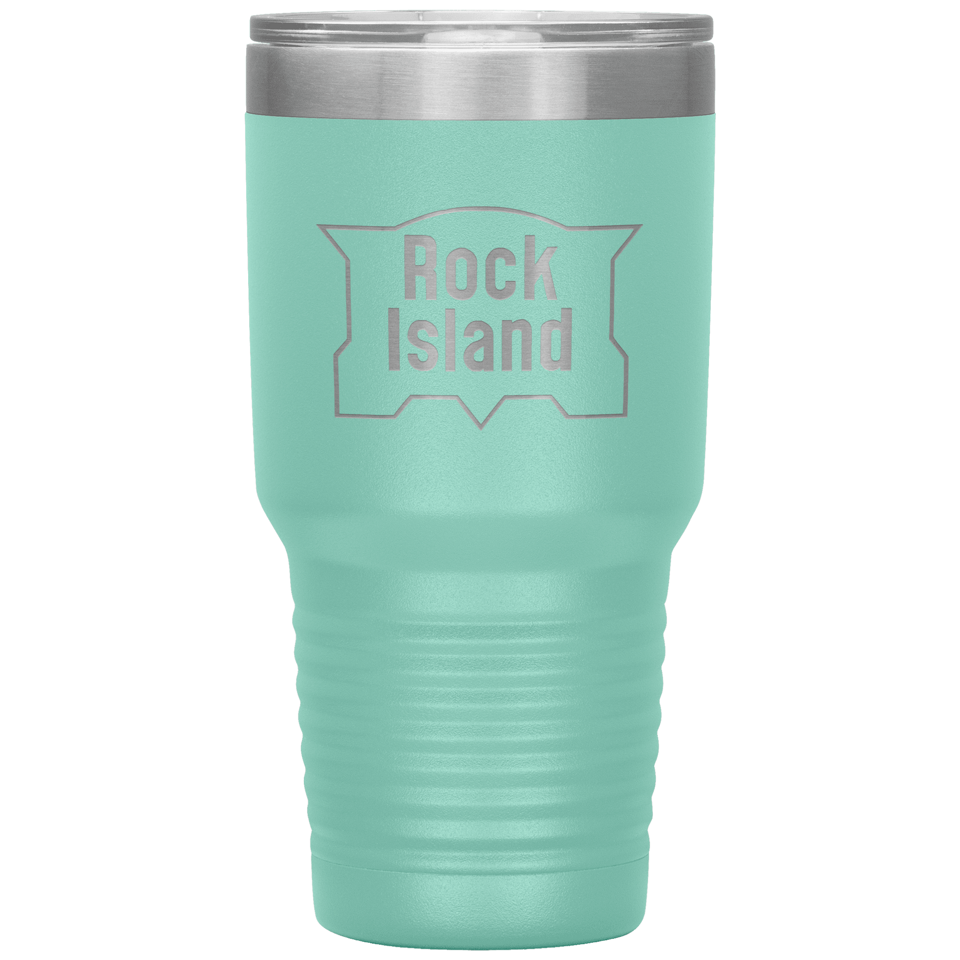 Rock Island Railroad Vintage Logo 30oz Vacuum Tumbler - Broken Knuckle Apparel