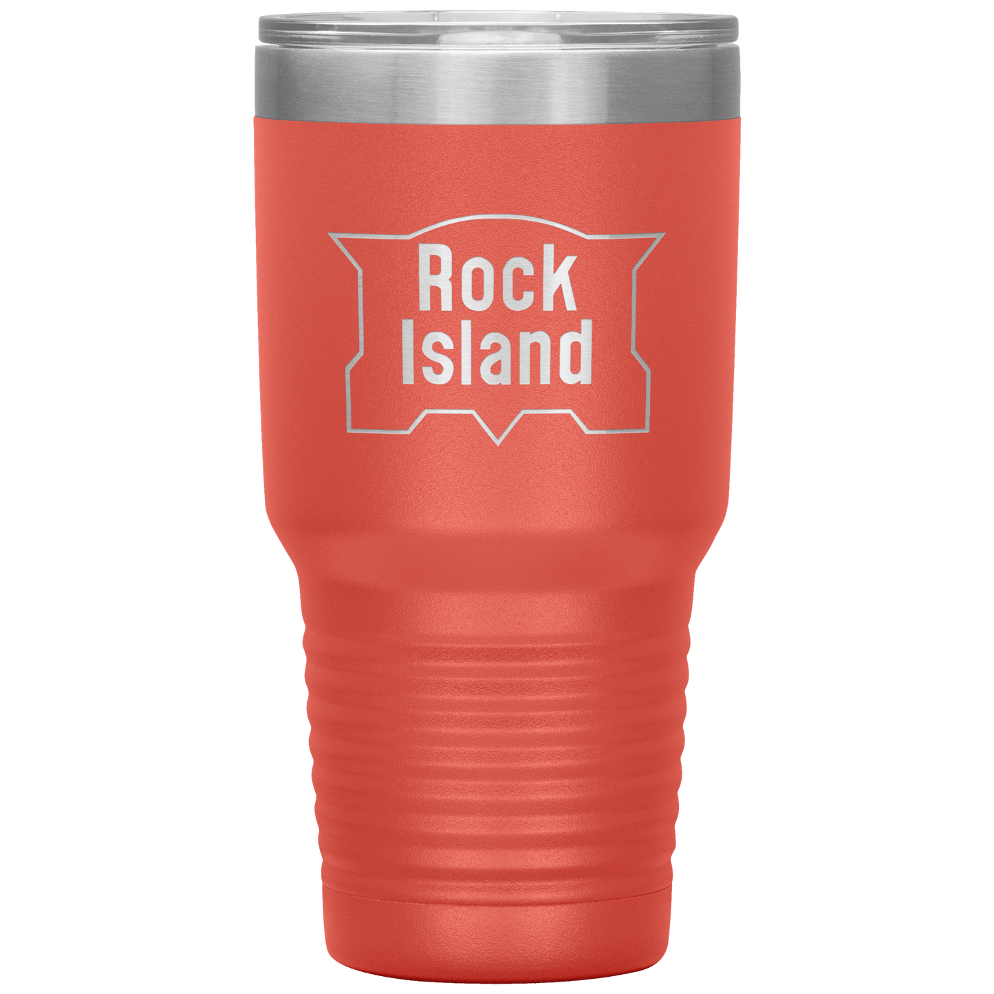 Rock Island Railroad Vintage Logo 30oz Vacuum Tumbler - Broken Knuckle Apparel