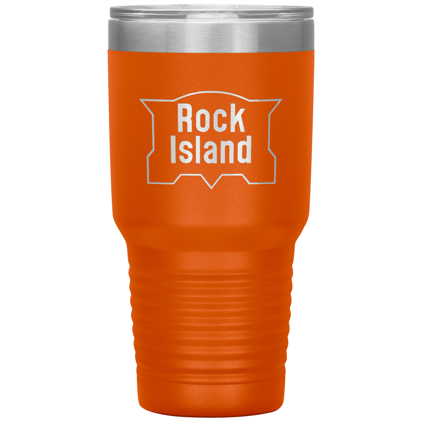 Rock Island Railroad Vintage Logo 30oz Vacuum Tumbler - Broken Knuckle Apparel