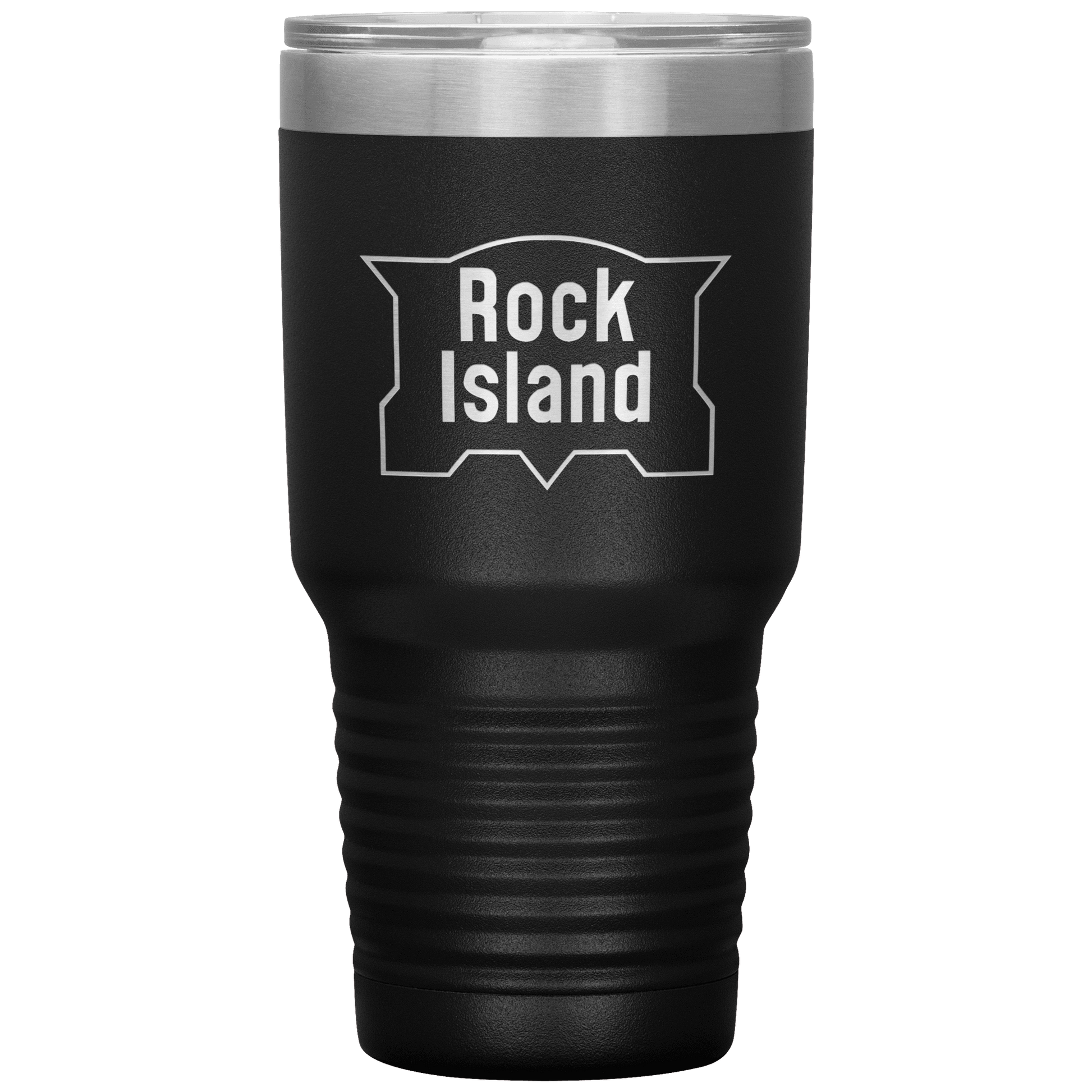 Rock Island Railroad Vintage Logo 30oz Vacuum Tumbler - Broken Knuckle Apparel