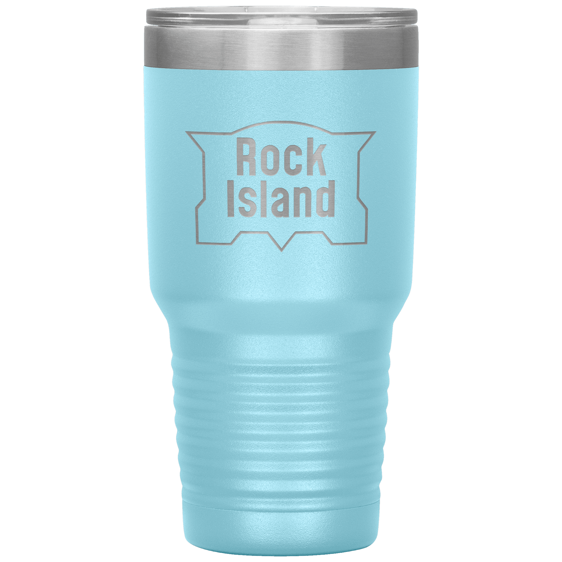 Rock Island Railroad Vintage Logo 30oz Vacuum Tumbler - Broken Knuckle Apparel