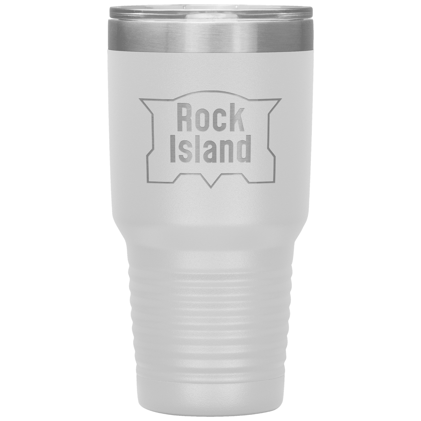 Rock Island Railroad Vintage Logo 30oz Vacuum Tumbler - Broken Knuckle Apparel