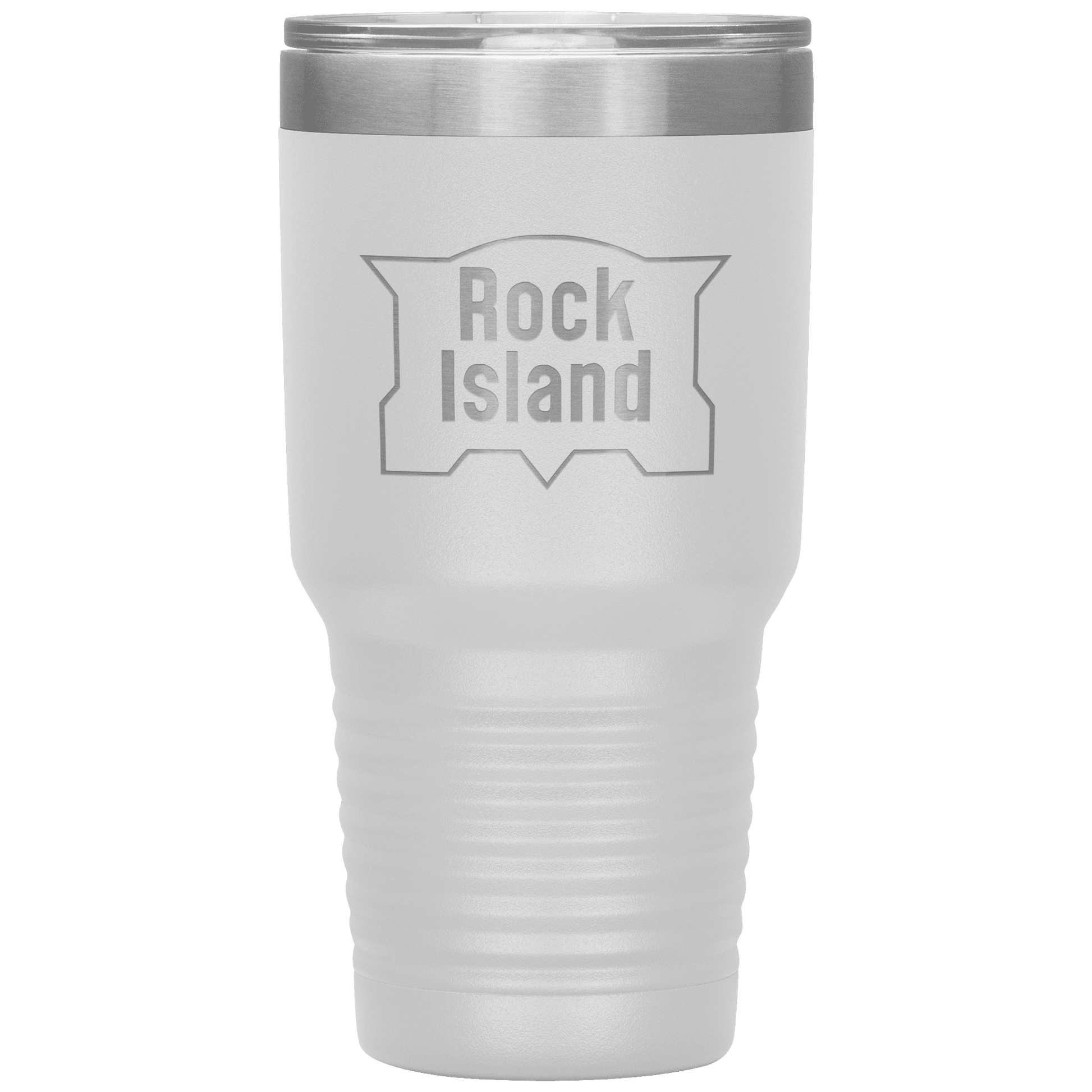 Rock Island Railroad Vintage Logo 30oz Vacuum Tumbler - Broken Knuckle Apparel