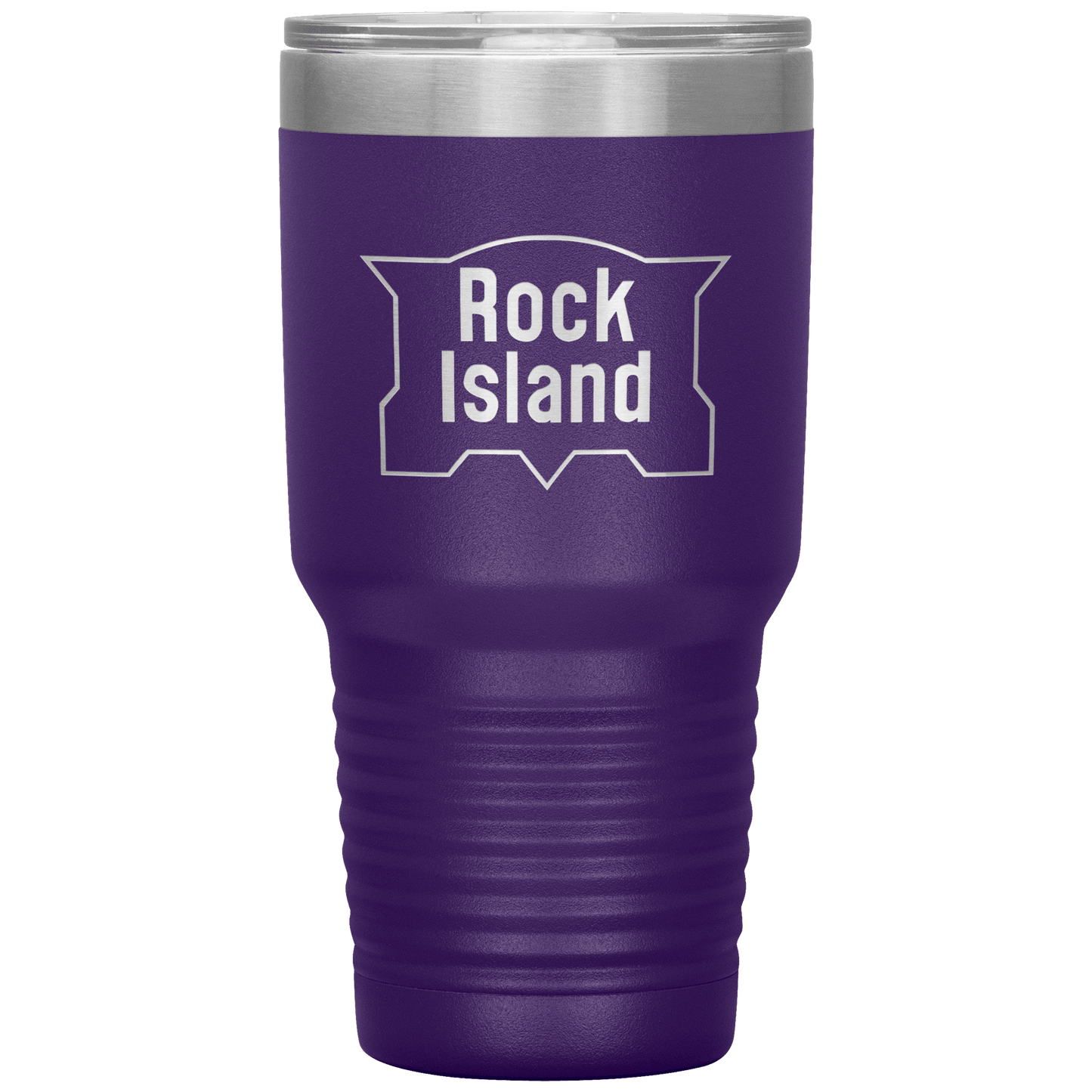 Rock Island Railroad Vintage Logo 30oz Vacuum Tumbler - Broken Knuckle Apparel