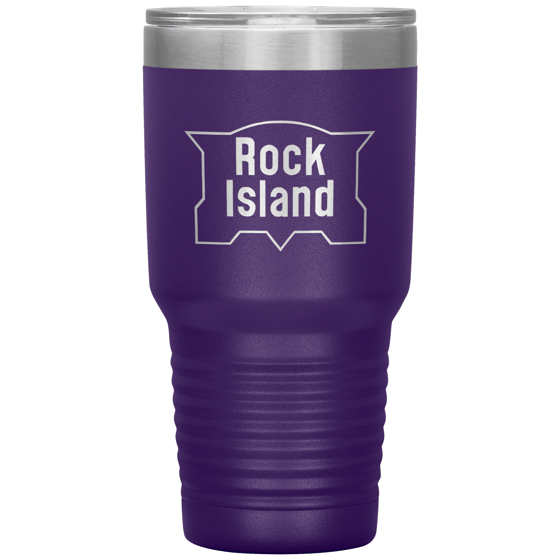 Rock Island Railroad Vintage Logo 30oz Vacuum Tumbler - Broken Knuckle Apparel