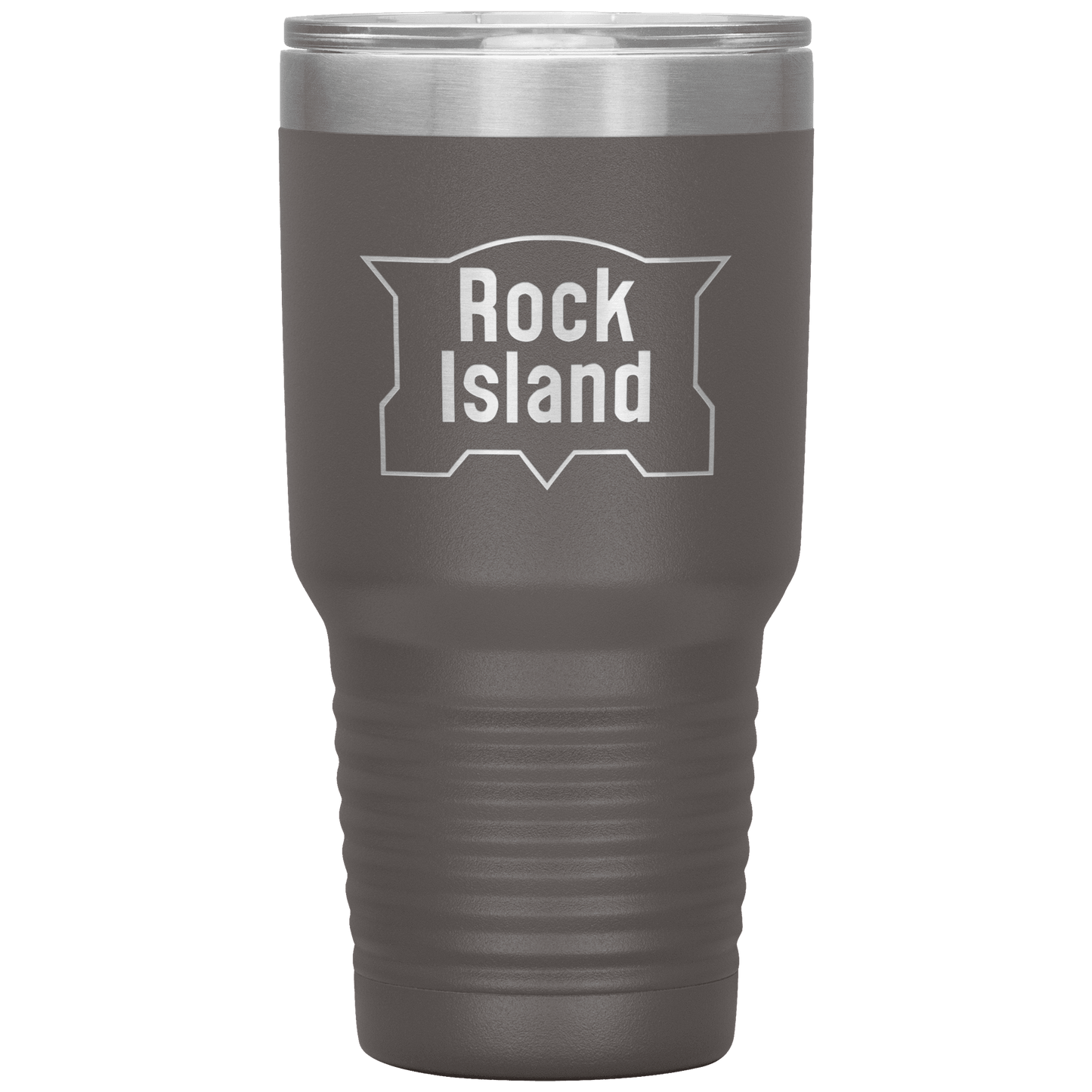 Rock Island Railroad Vintage Logo 30oz Vacuum Tumbler - Broken Knuckle Apparel