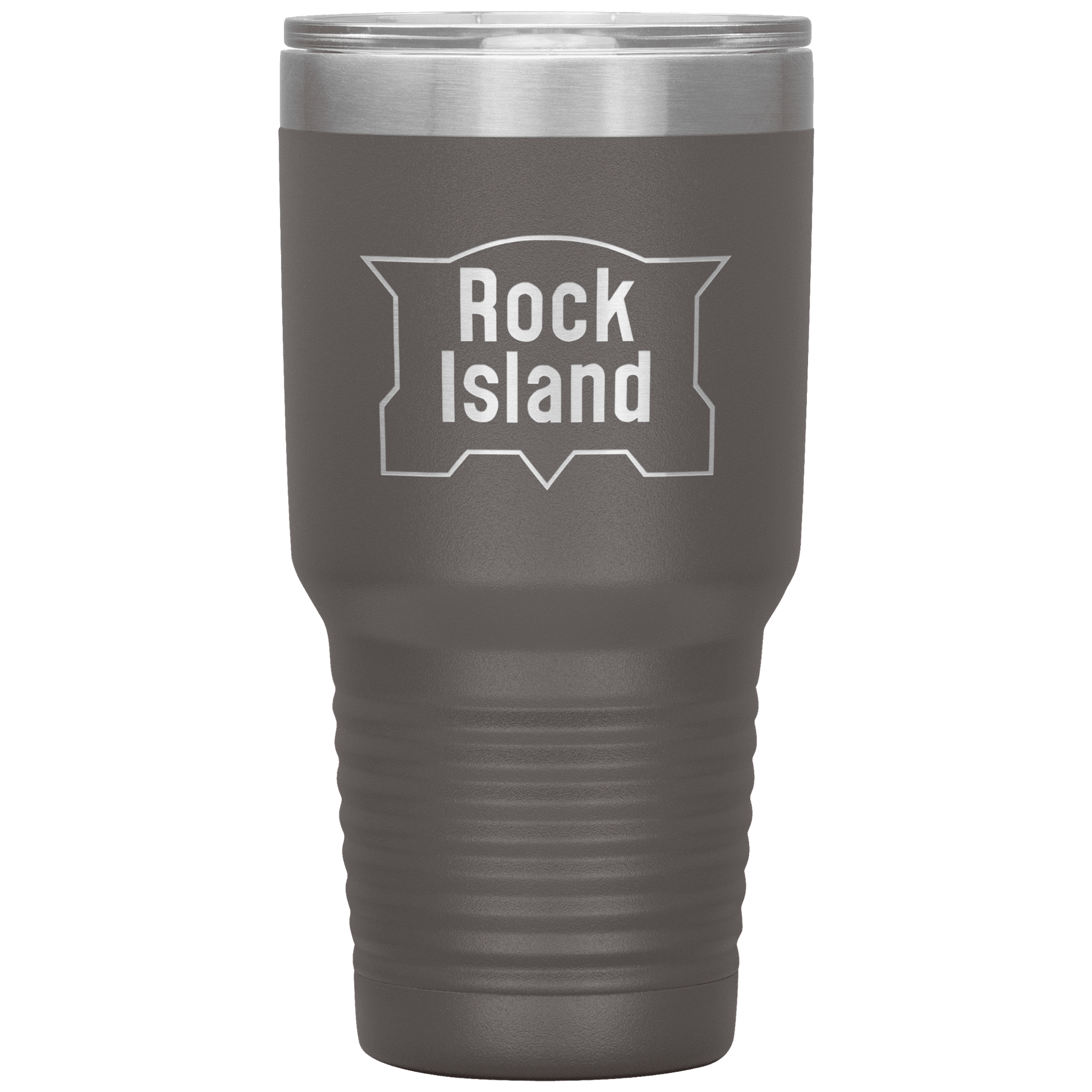 Rock Island Railroad Vintage Logo 30oz Vacuum Tumbler - Broken Knuckle Apparel