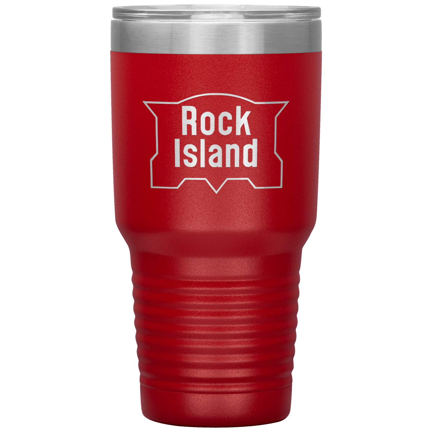 Rock Island Railroad Vintage Logo 30oz Vacuum Tumbler - Broken Knuckle Apparel