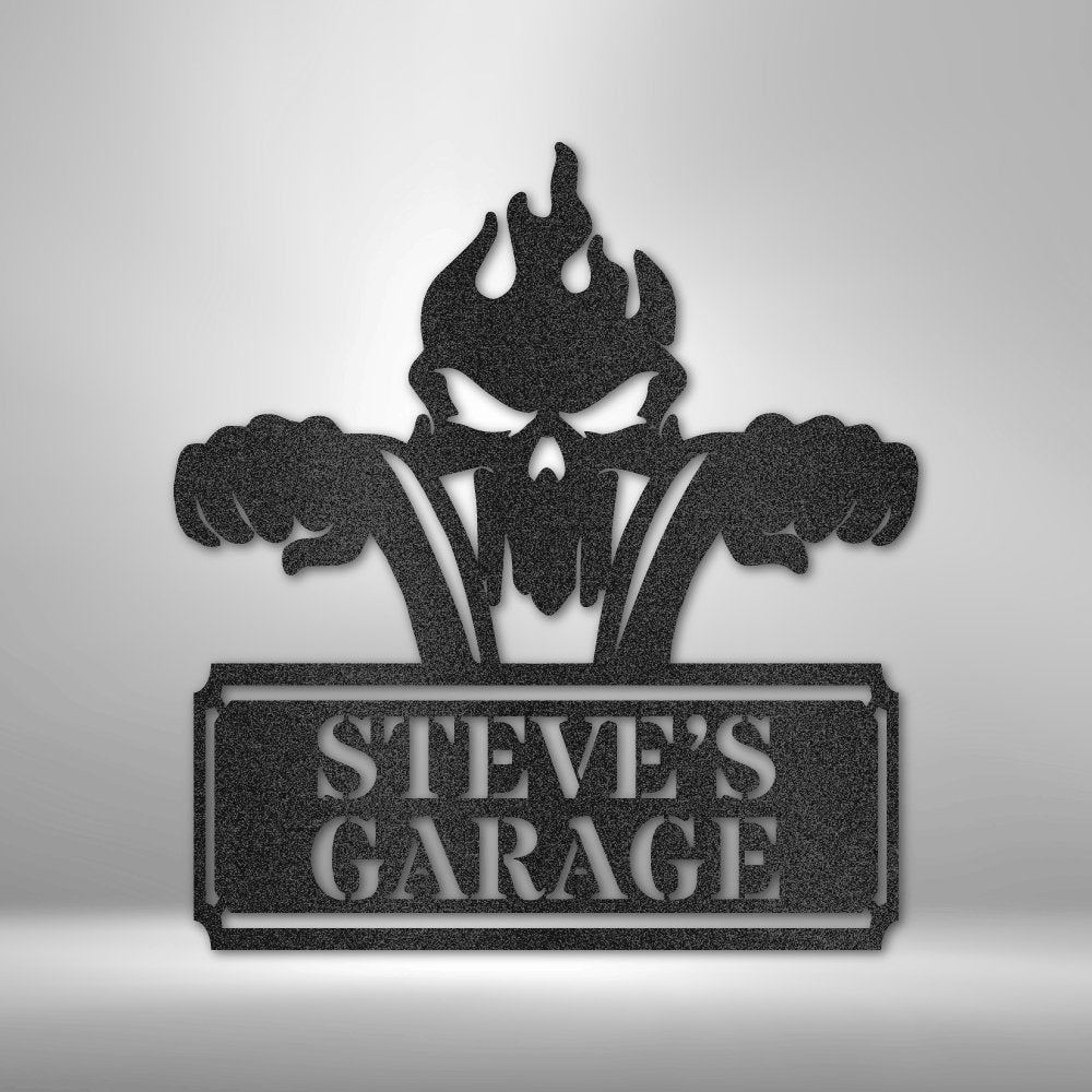 Rough Ride Monogram - Personalized Steel Sign - Broken Knuckle Apparel