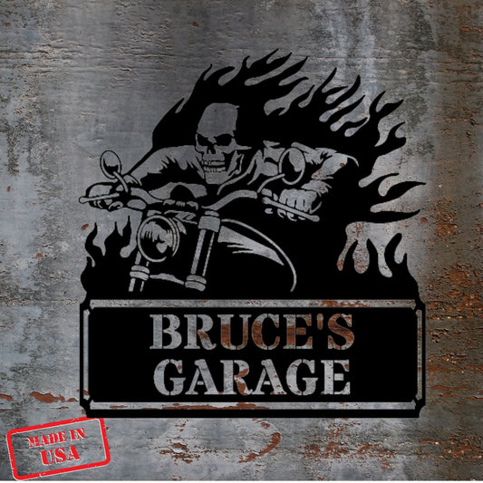 Screaming Demon - Personalized Steel Sign - Broken Knuckle Apparel