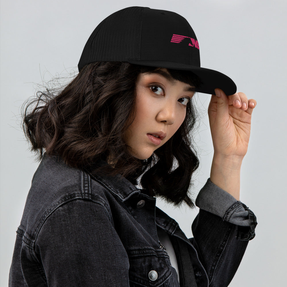 Pink Norfolk Southern Logo Trucker Cap - Broken Knuckle Apparel