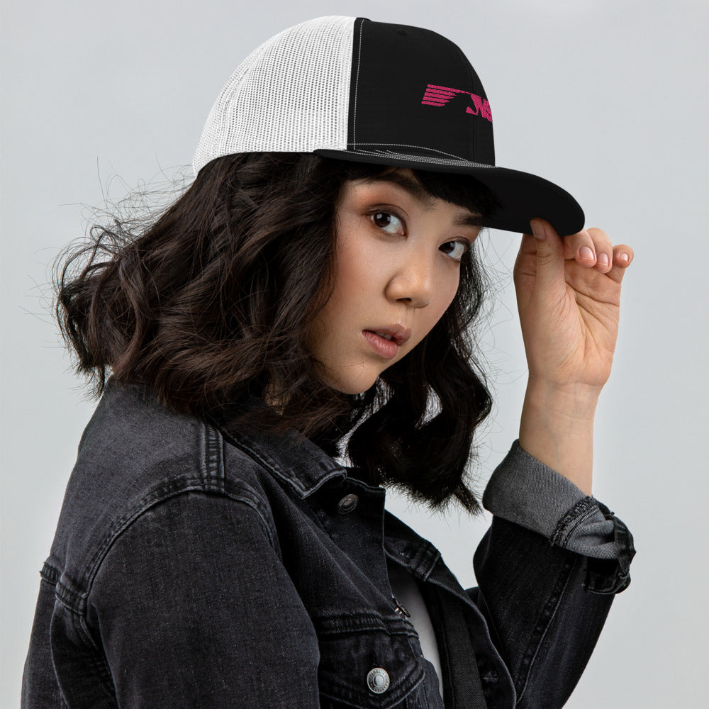 Pink Norfolk Southern Logo Trucker Cap - Broken Knuckle Apparel