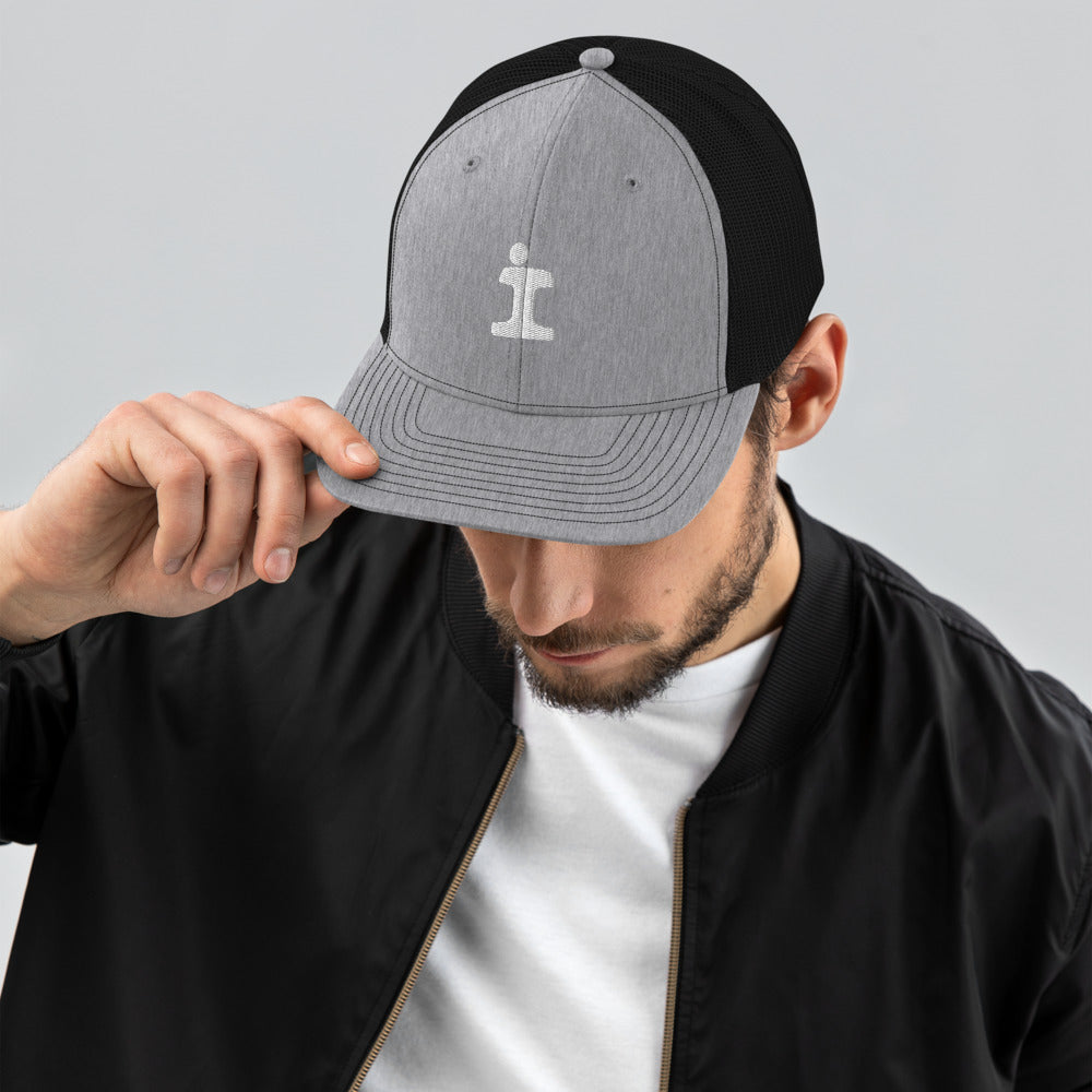 Illinois Central "Split Rail" Logo Trucker Cap - Broken Knuckle Apparel