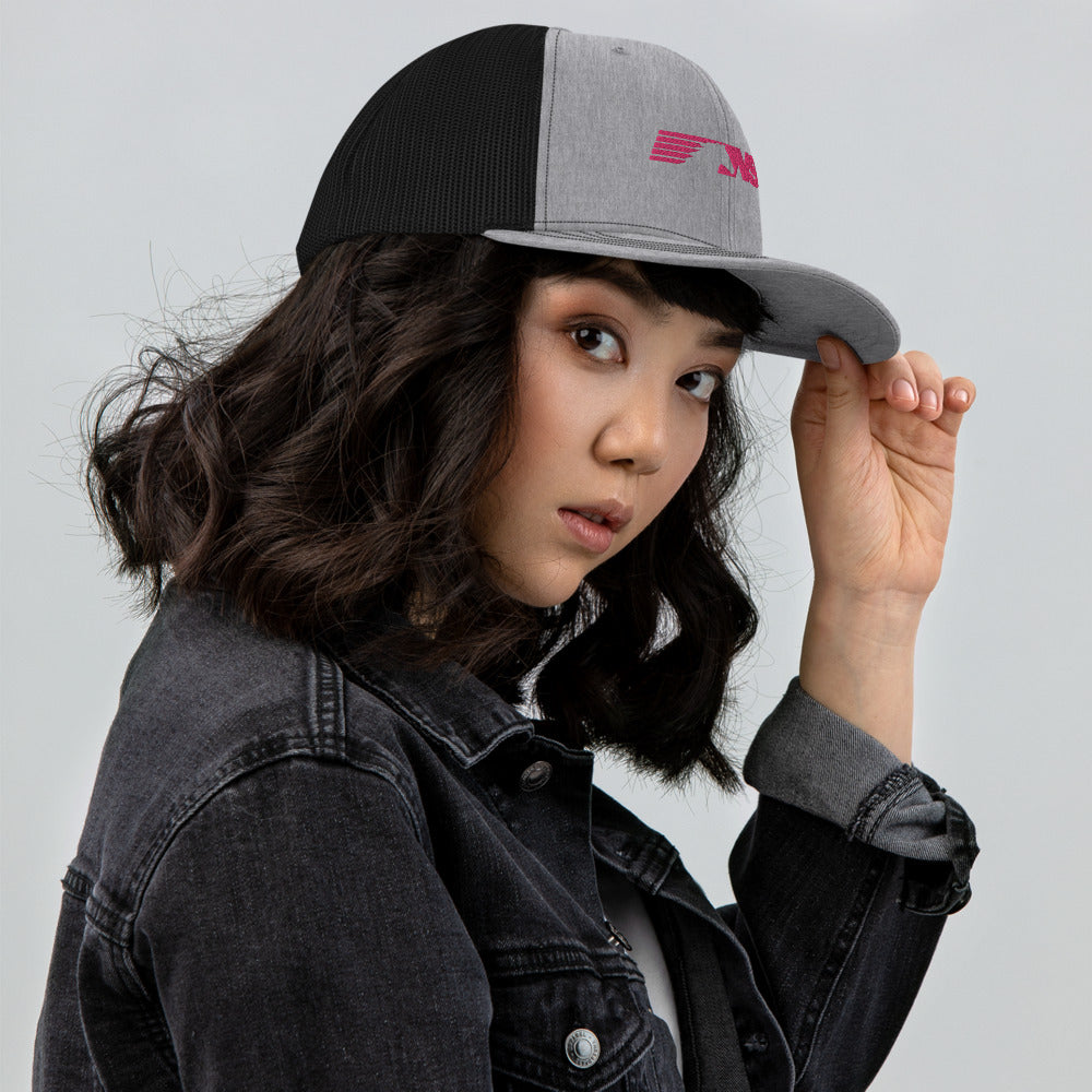 Pink Norfolk Southern Logo Trucker Cap - Broken Knuckle Apparel
