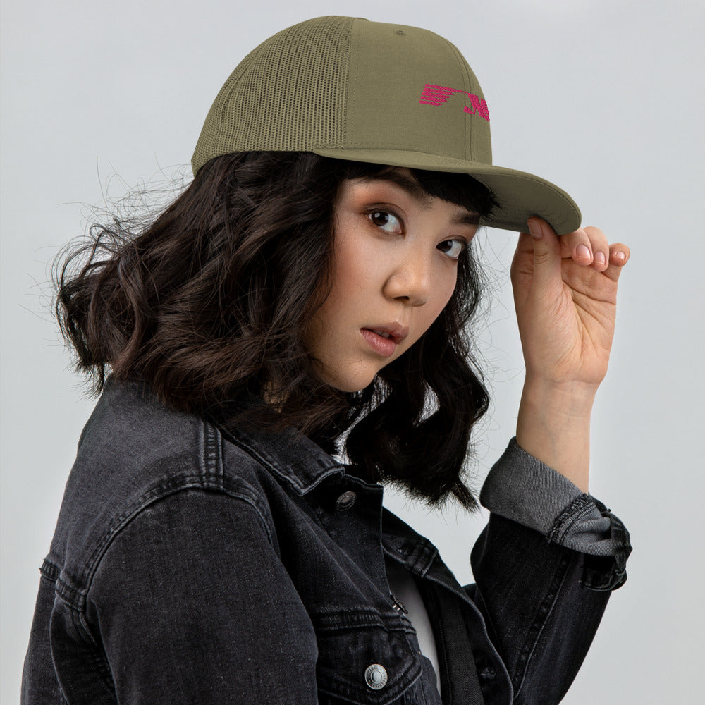 Pink Norfolk Southern Logo Trucker Cap - Broken Knuckle Apparel