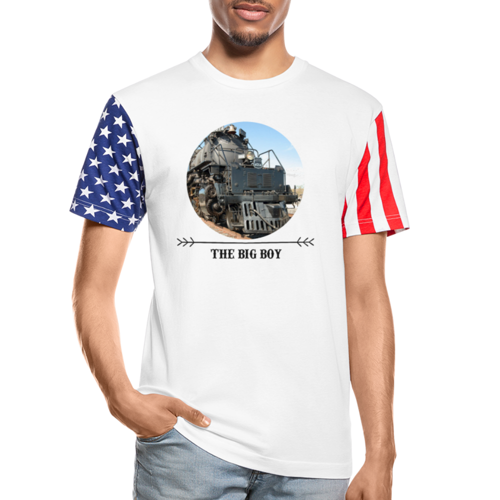UP Big Boy 4014 American Flag T-Shirt - Broken Knuckle Apparel