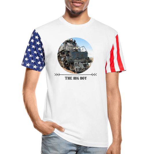 UP Big Boy 4014 American Flag T-Shirt - Broken Knuckle Apparel