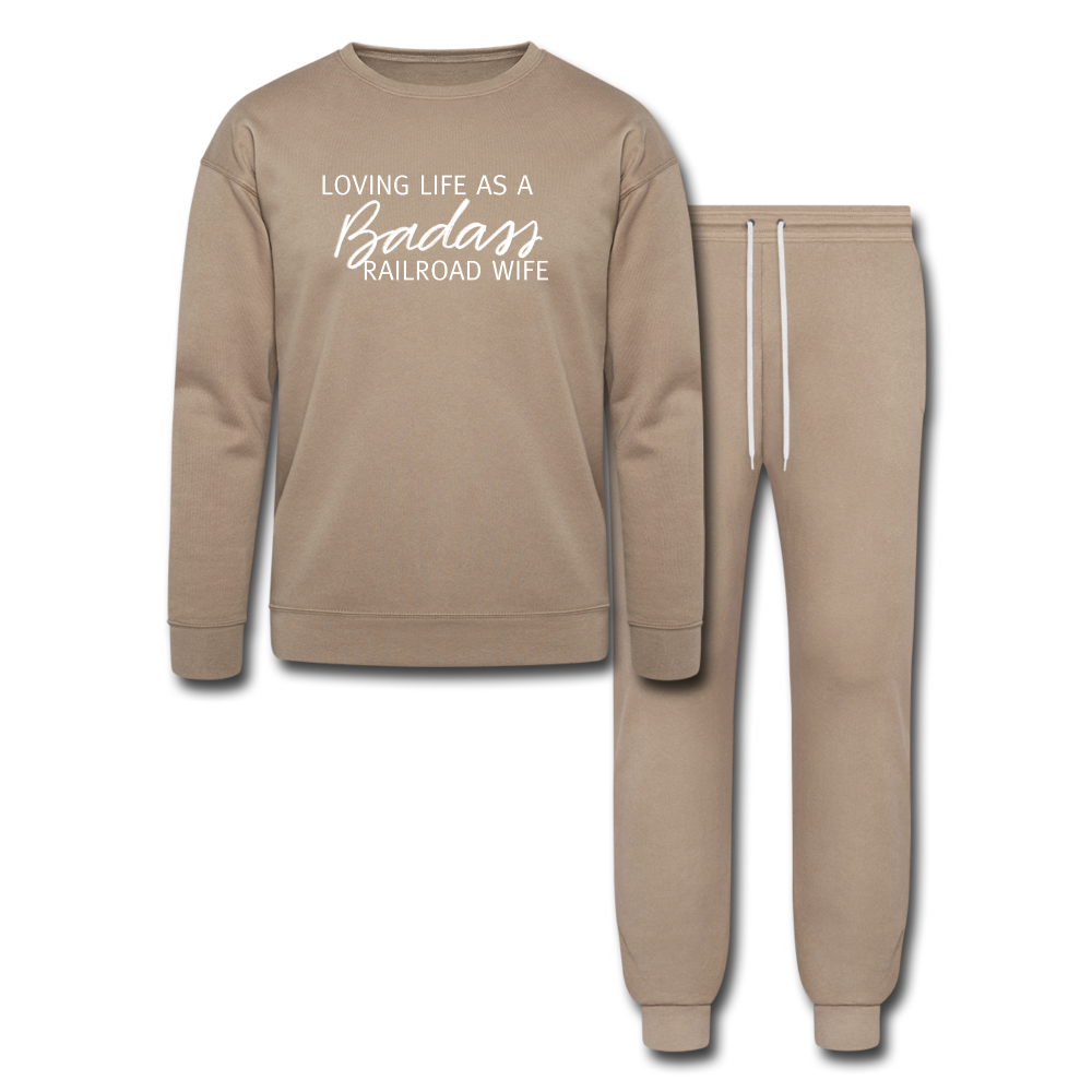 Badass Railroad Wife Lounge Wear Set by Bella + Canvas - Broken Knuckle Apparel