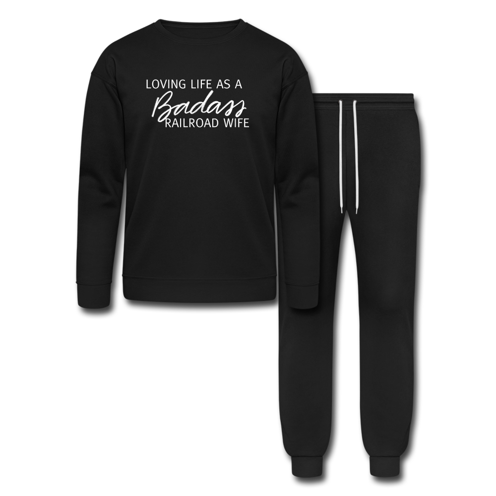 Badass Railroad Wife Lounge Wear Set by Bella + Canvas - Broken Knuckle Apparel