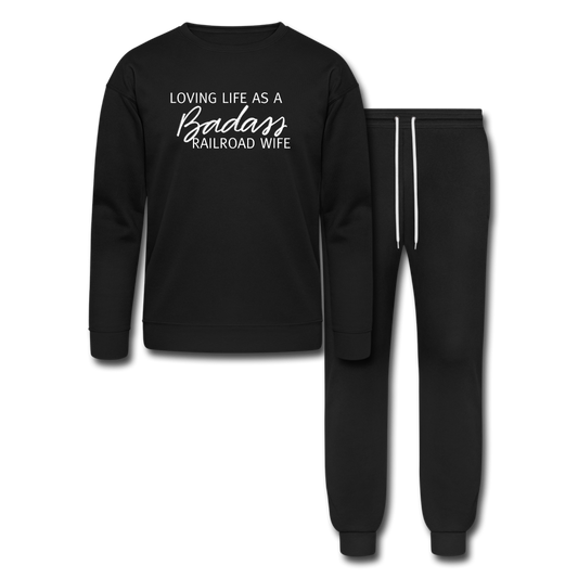 Badass Railroad Wife Lounge Wear Set by Bella + Canvas - Broken Knuckle Apparel