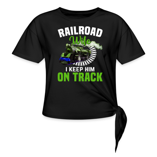 Railroad Wife Women's Knotted T-Shirt - Broken Knuckle Apparel