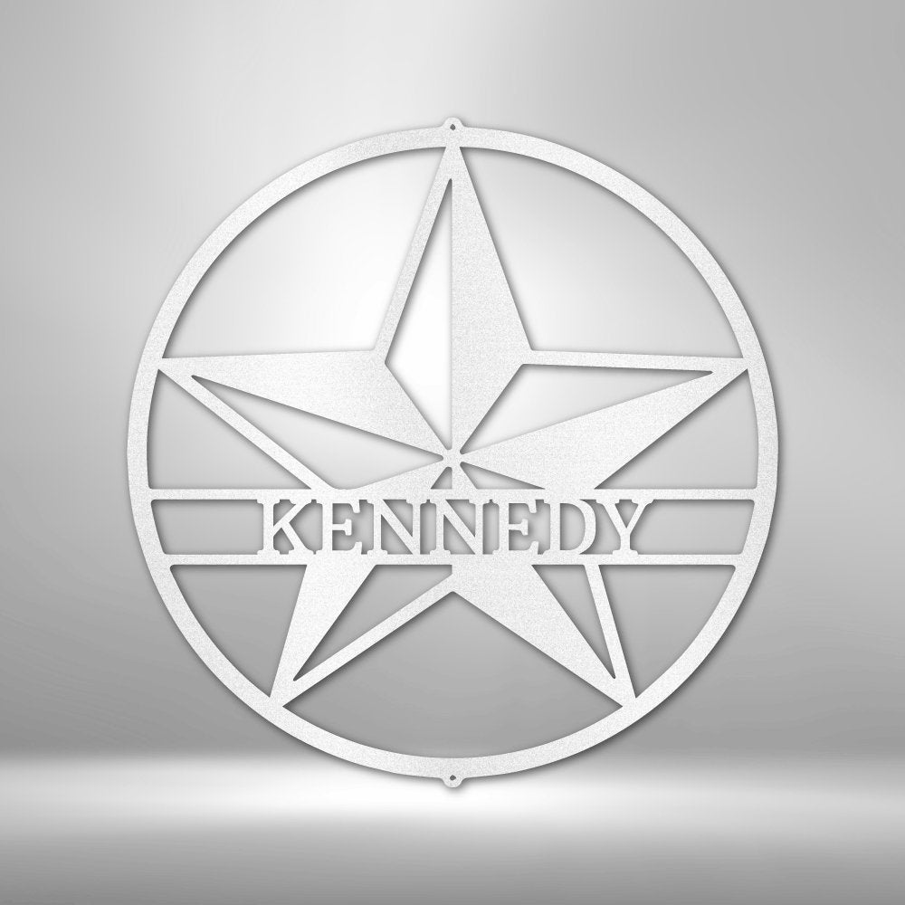 Star Monogram - Personalized Steel Sign - Broken Knuckle Apparel