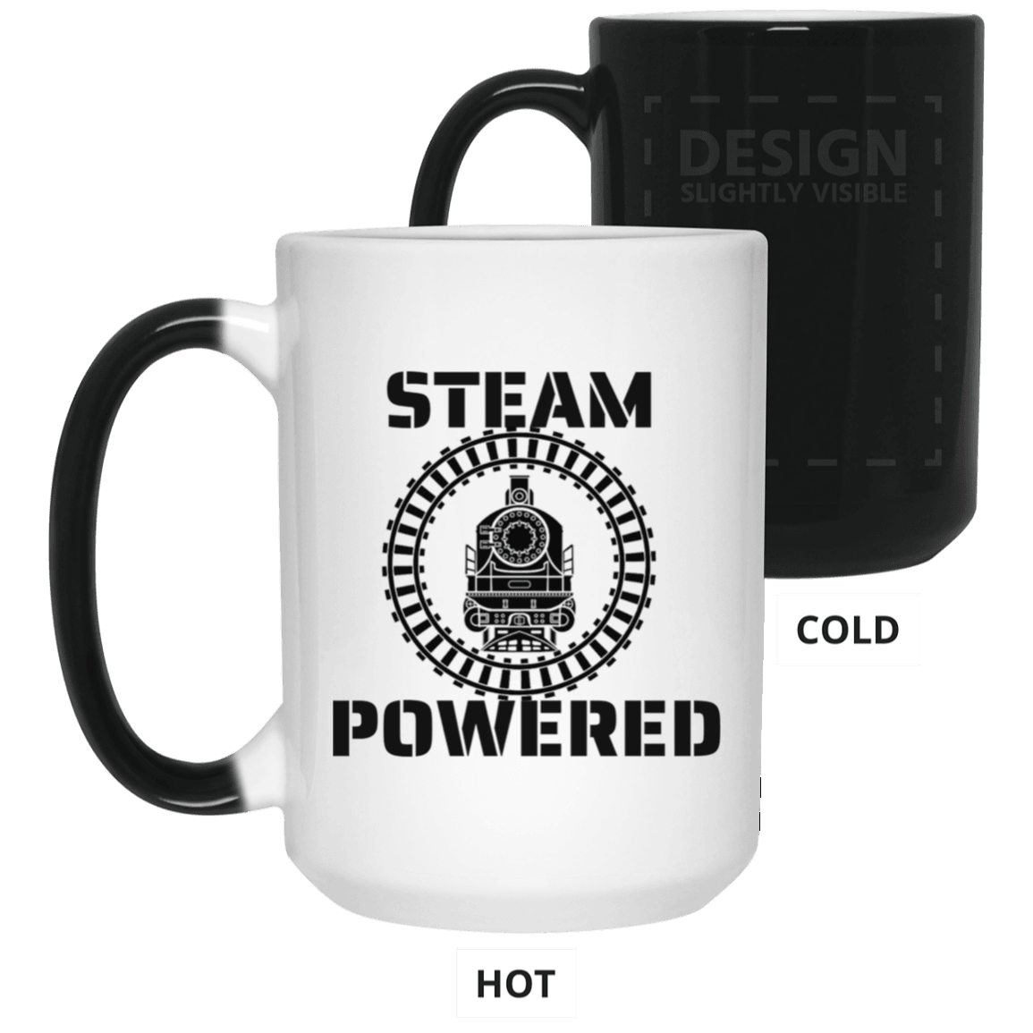 Steam Powered 15 oz. Ceramic Color Changing Mug