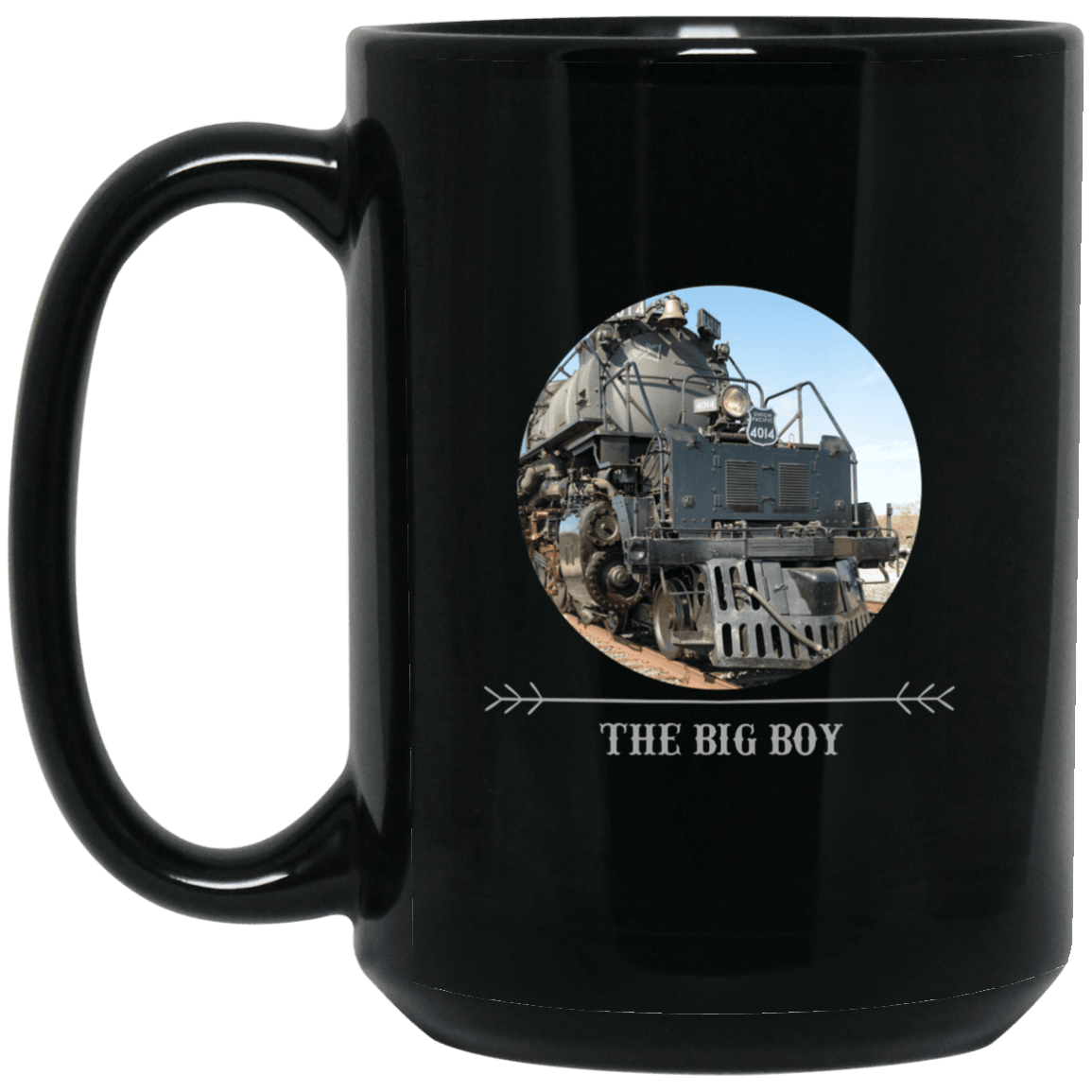 The Big Boy 4014 15 oz. Black Mug - Broken Knuckle Apparel