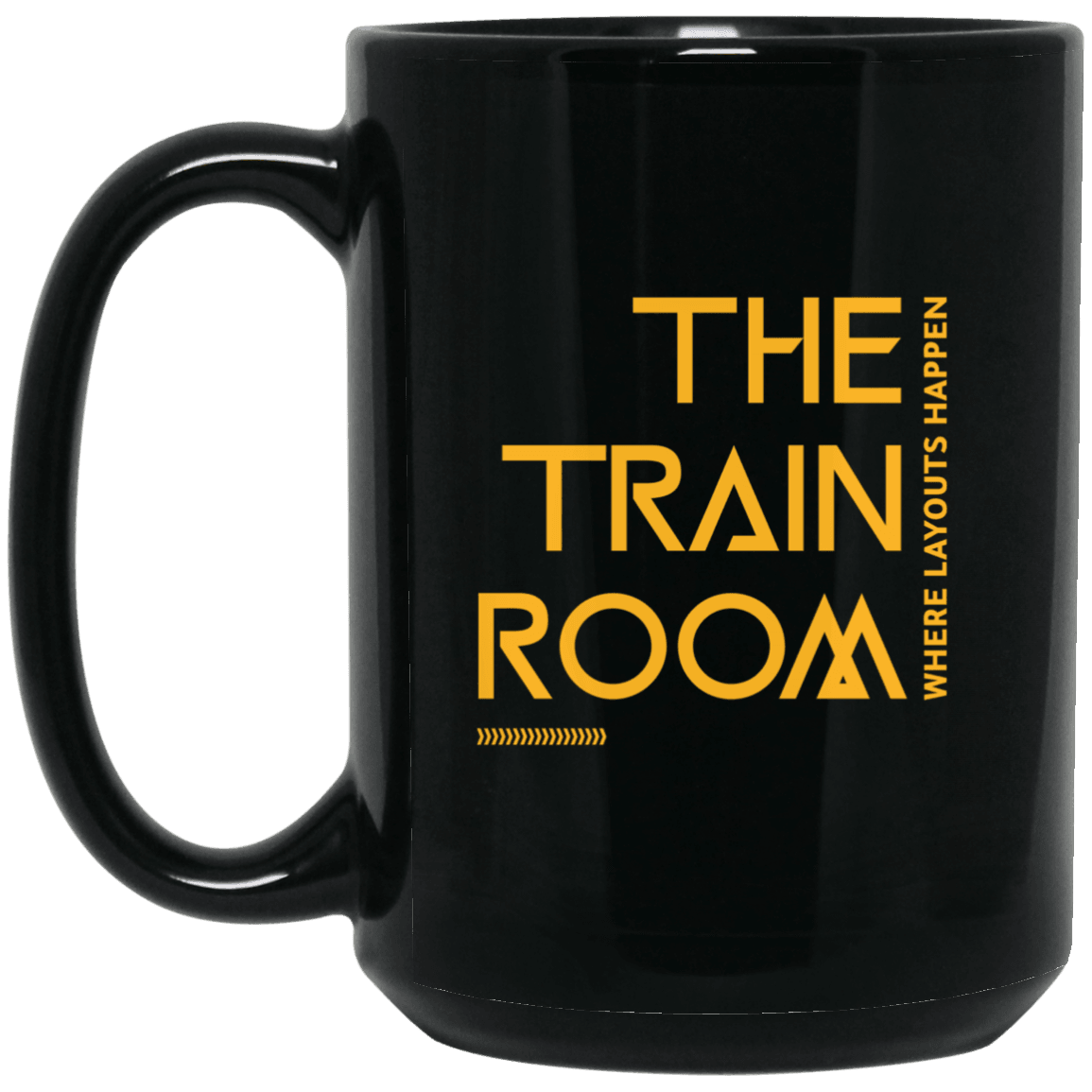 The Train Room 15 oz. Black Mug - Broken Knuckle Apparel