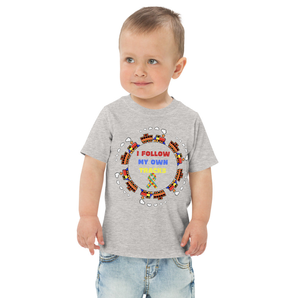 I Follow My Own Tracks Toddler jersey t-shirt - Broken Knuckle Apparel