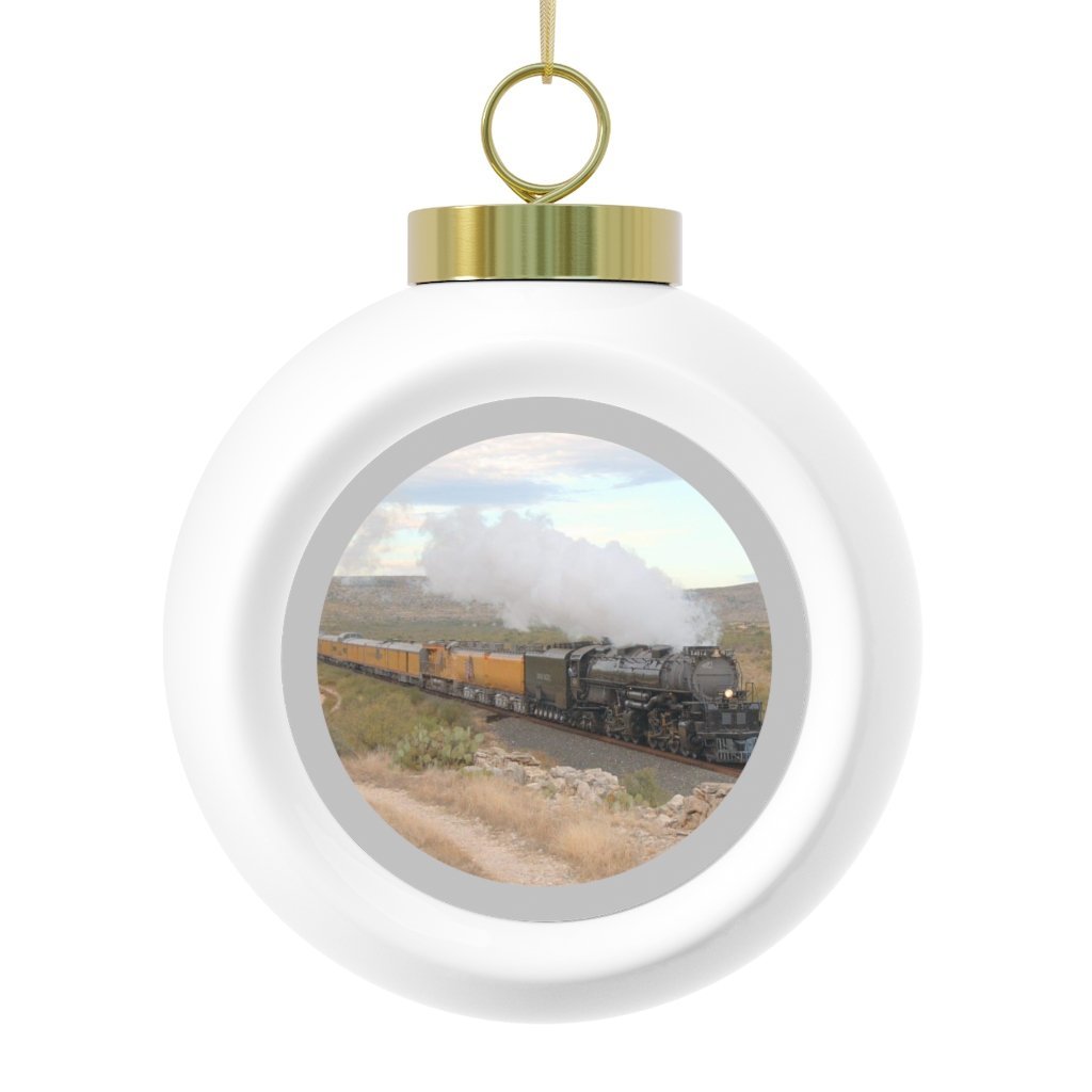 Union Pacific Big Boy 4014 Steam Train Christmas Ball Ornament - Broken Knuckle Apparel