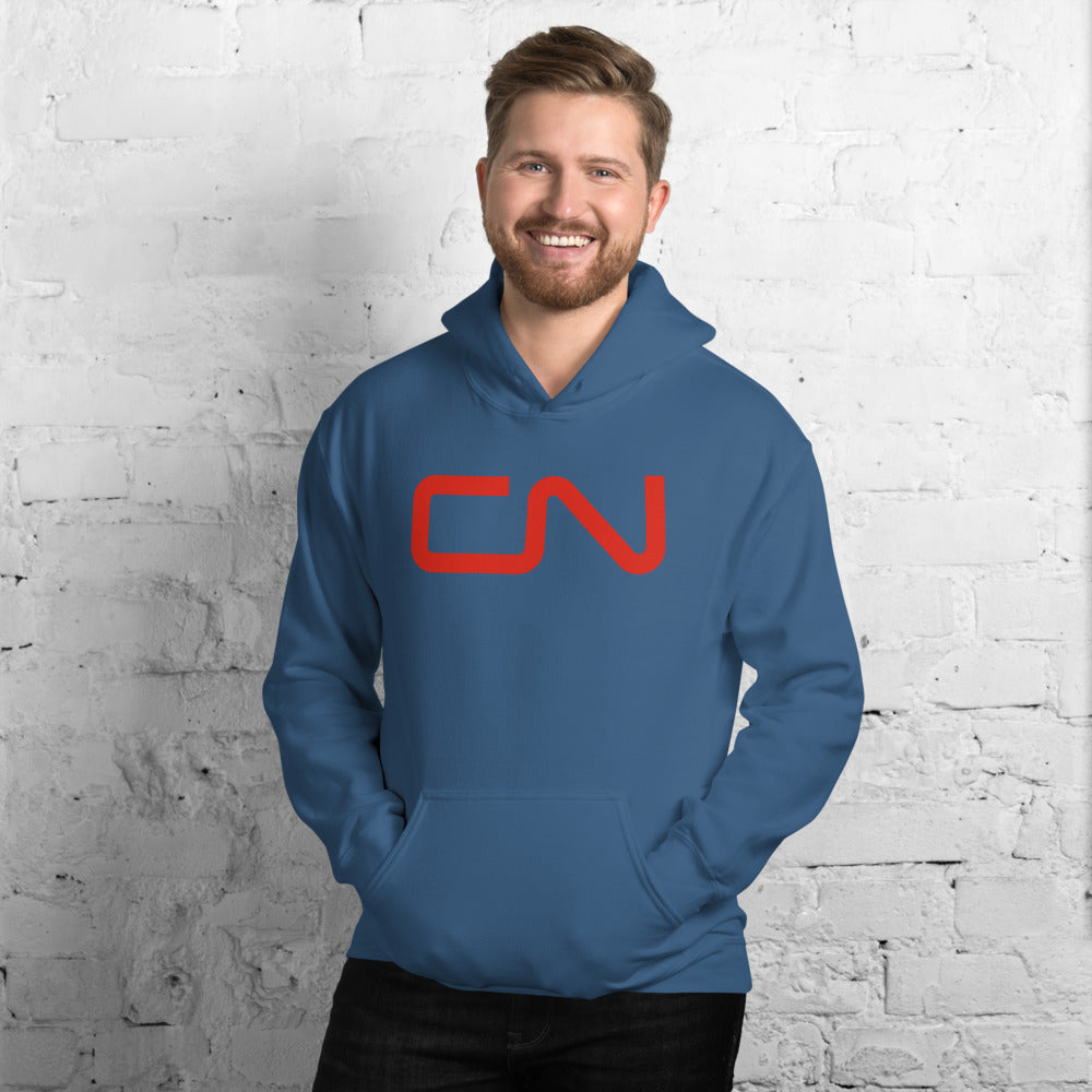 Canadian National [CN] Pullover Unisex Hoodie - Broken Knuckle Apparel
