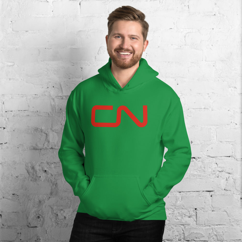 Canadian National [CN] Pullover Unisex Hoodie - Broken Knuckle Apparel