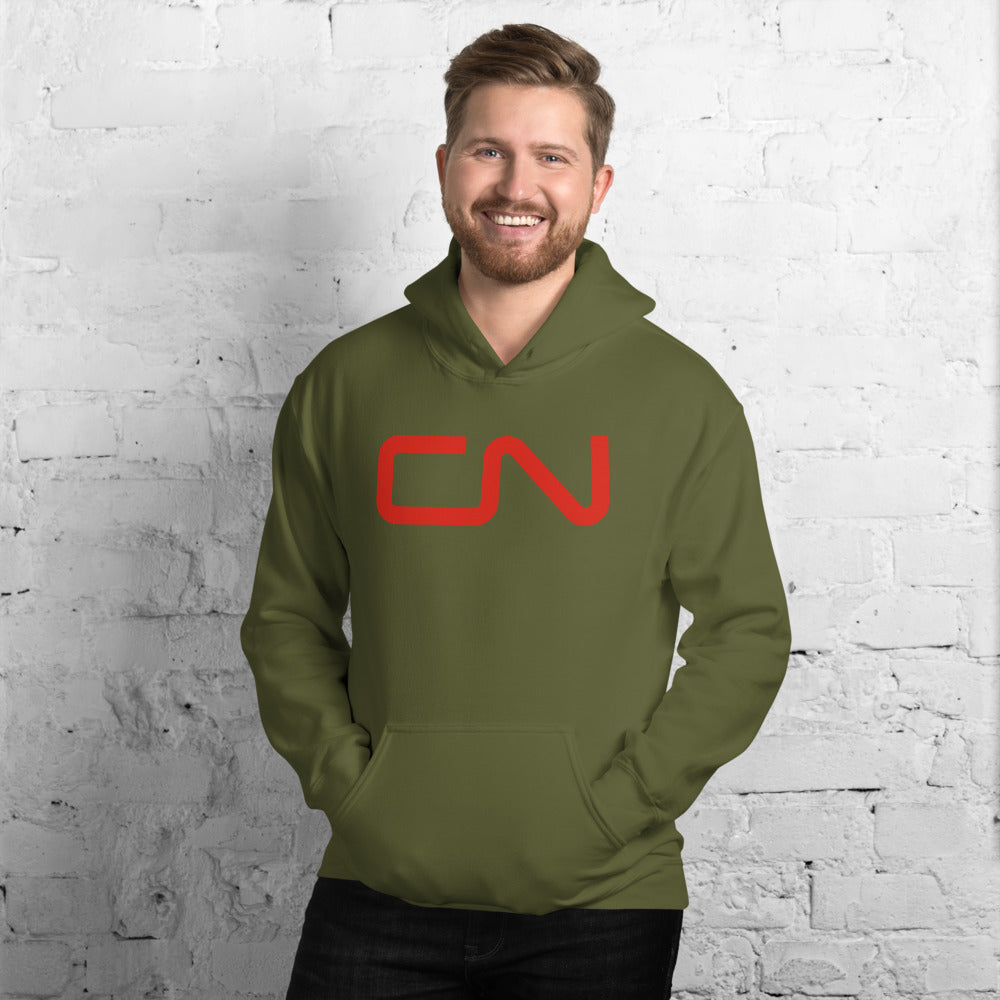 Canadian National [CN] Pullover Unisex Hoodie - Broken Knuckle Apparel