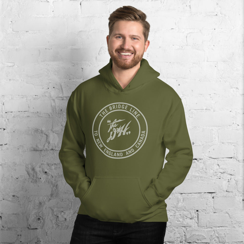 The Delaware & Hudson Pullover Unisex Hoodie - Broken Knuckle Apparel