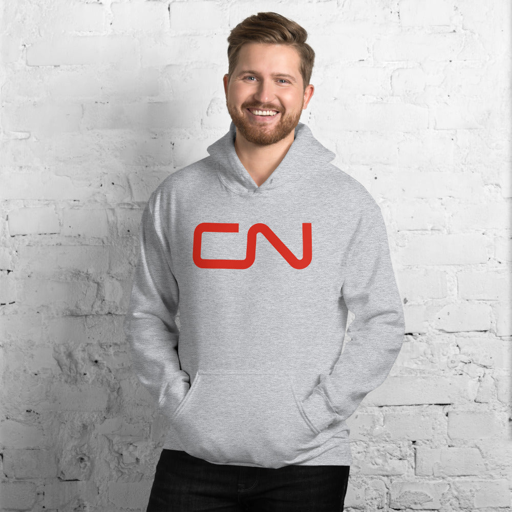 Canadian National [CN] Pullover Unisex Hoodie - Broken Knuckle Apparel