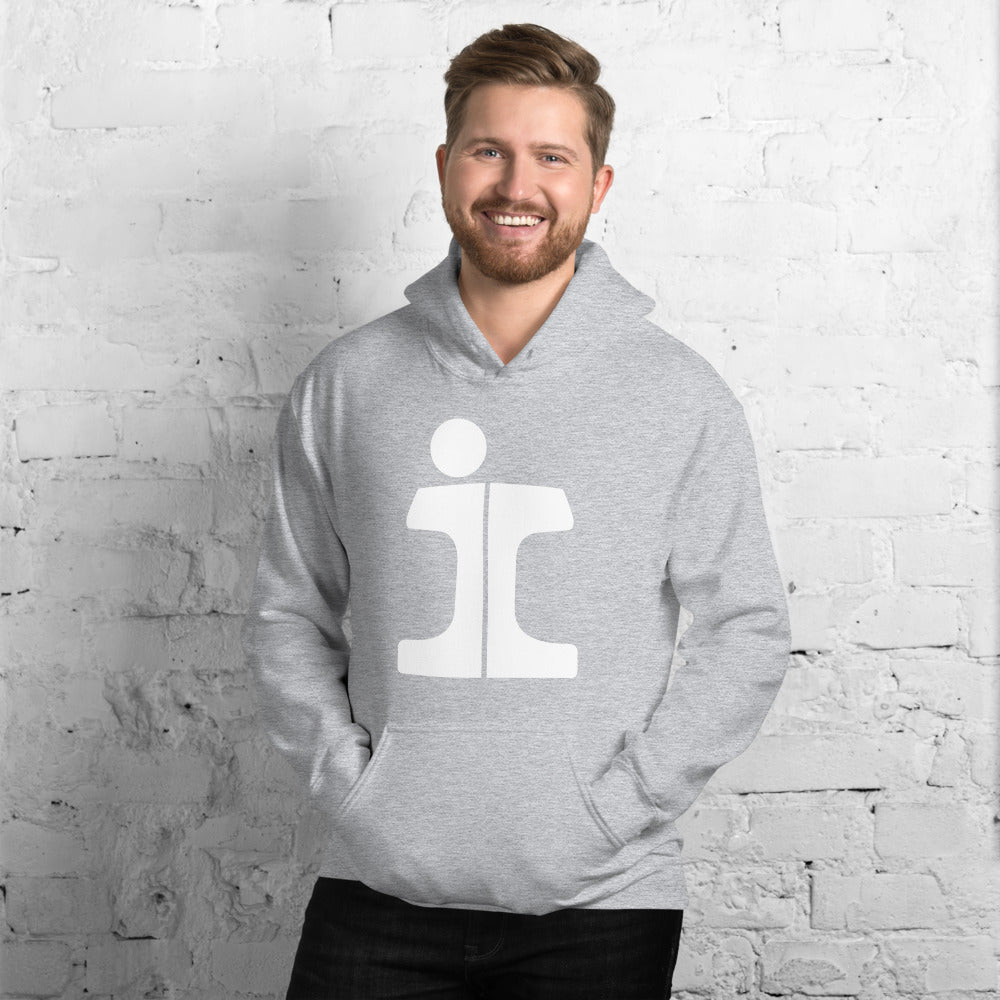 Illinois Central "Split Rail" Logo Pullover Unisex Hoodie - Broken Knuckle Apparel