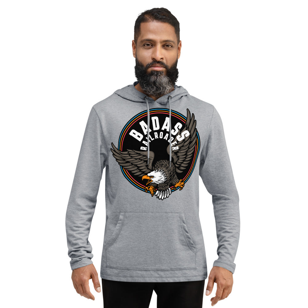 BadAss Railroader Lightweight Hoodie - Broken Knuckle Apparel